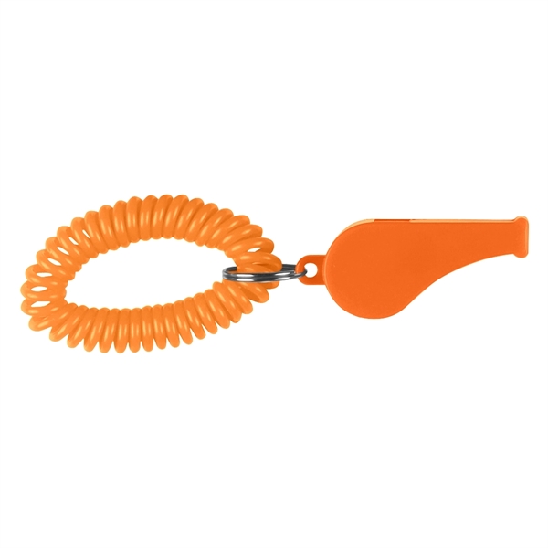 Whistle with coil and split ring.... from ASI 61125 Hit Promotional Products / Hit®