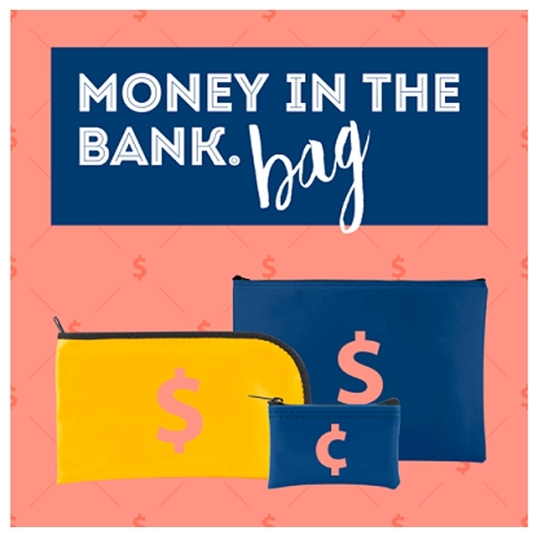 Small coin bag, expanded vinyl, pocket holder, 4.5" x 2.5".... from ASI 74710 Numo / NUMO