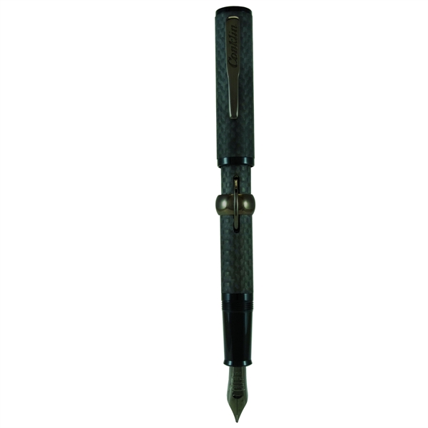 Conklin® Mark Twain Crescent Stealth Deluxe Carbon Fiber™ Fountain Pen.... from ASI 98760 Yafa Line, Inc.