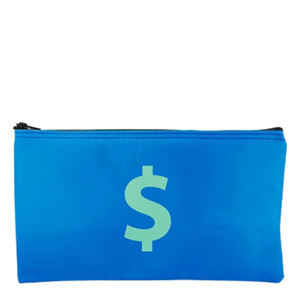 Horizontal bank bag, laminated nylon with zipper closure, 10.5"W x 5.5"H.... from ASI 74710 Numo