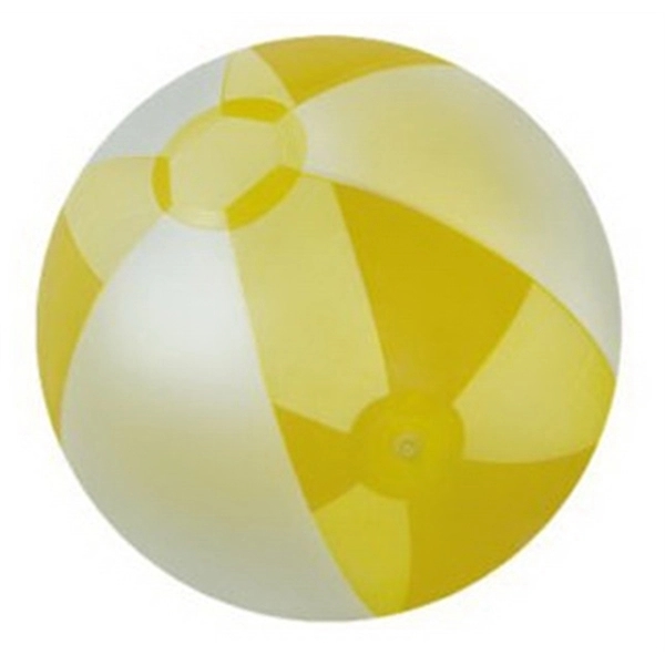 Inflatable opaque white and translucent color beach ball.... from ASI 31977 Adline Industries Inc