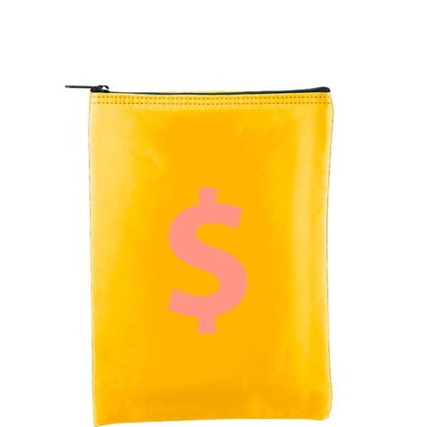 Vertical bank bag with zipper closure, laminated nylon, 7" x 10".... from ASI 74710 Numo / NUMO