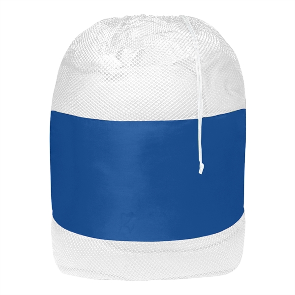 Laundry bag made of 210 Denier Polyester with soft nylon mesh... from ASI 61125 Hit Promotional Products / Hit®