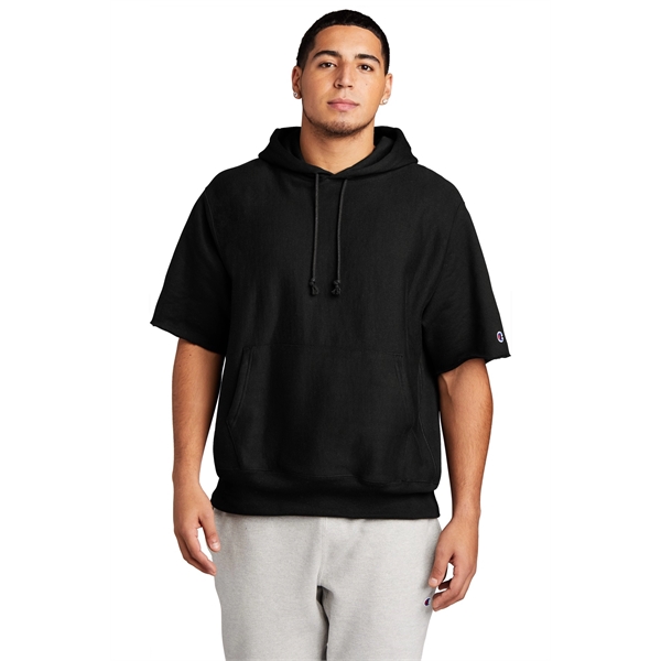 Champion Reverse Weave Short Sleeve Hooded Sweatshirt... from ASI 84863 SanMar