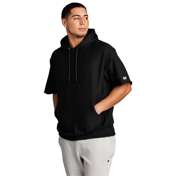 Champion Reverse Weave Short Sleeve Hooded Sweatshirt... from ASI 84863 SanMar