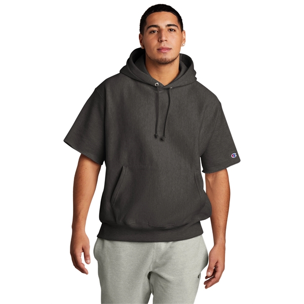 Champion Reverse Weave Short Sleeve Hooded Sweatshirt... from ASI 84863 SanMar