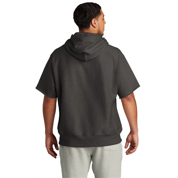 Champion Reverse Weave Short Sleeve Hooded Sweatshirt... from ASI 84863 SanMar
