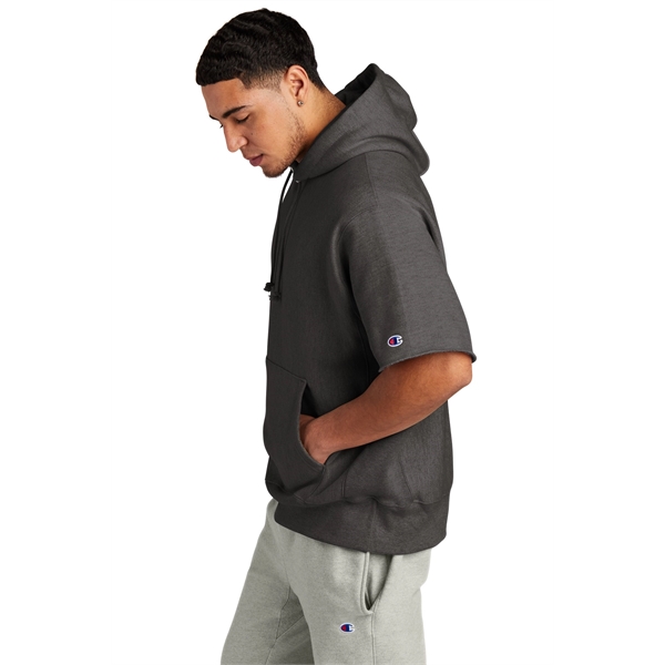 Champion Reverse Weave Short Sleeve Hooded Sweatshirt... from ASI 84863 SanMar