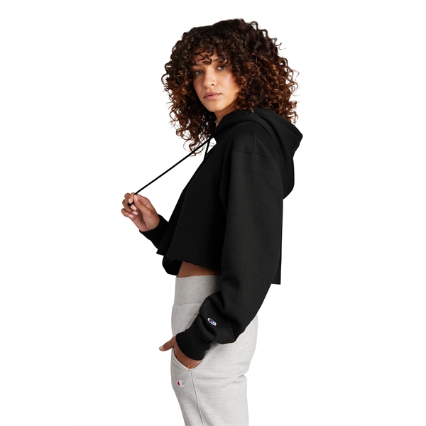 Champion Women's Reverse Weave Cropped Cut-Off Hooded Swe...... from ASI 84863 SanMar