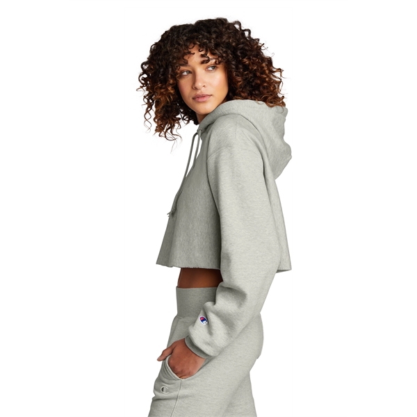 Champion Women's Reverse Weave Cropped Cut-Off Hooded Swe...... from ASI 84863 SanMar