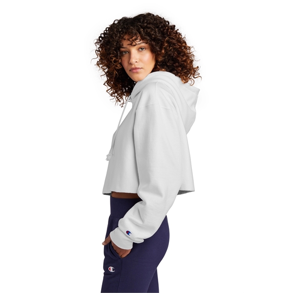 Champion Women's Reverse Weave Cropped Cut-Off Hooded Swe...... from ASI 84863 SanMar