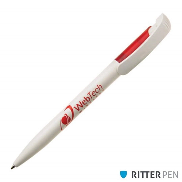 Plastic click-action ballpoint pen. Barrel and clip are made of bio-based... from ASI 84592 St Regis Group