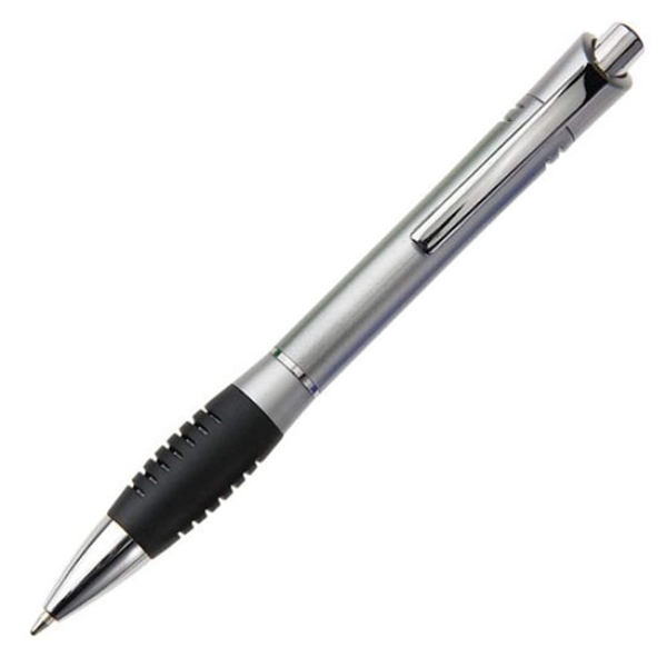 Plastic click - action ballpoint pen with chrome trim and real... from ASI 84592 St Regis Group