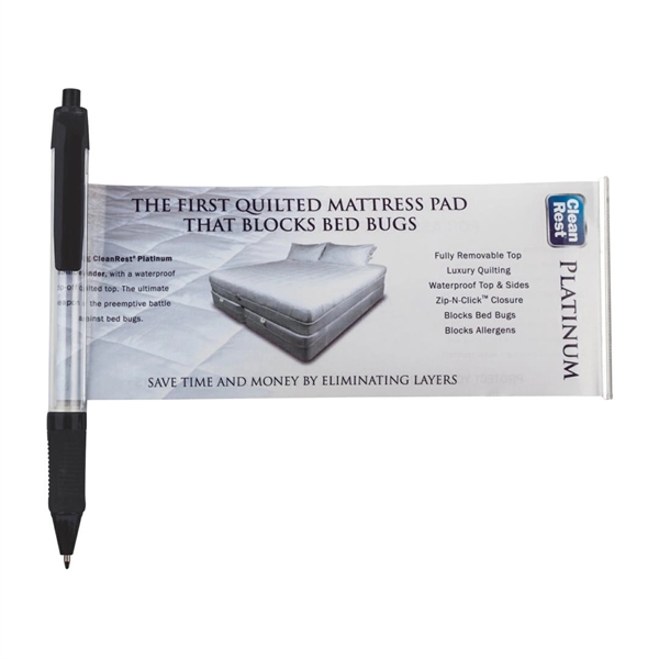 Combination ballpoint and pullout ad sheet pen with stay open mechanism.... from ASI 84592 St Regis Group