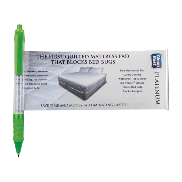 Combination ballpoint and pullout ad sheet pen with stay open mechanism.... from ASI 84592 St Regis Group