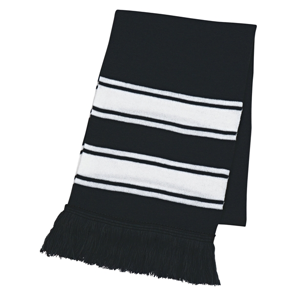 Two Tone Knit Scarf with Fringe.... from ASI 61125 Hit Promotional Products / Hit®