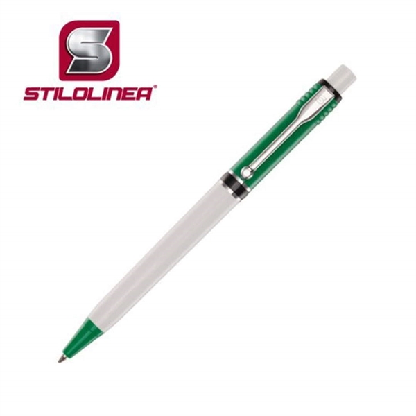 Plastic click-action ballpoint pen, wiht chrome metal trim.... from ASI 84592 St Regis Group