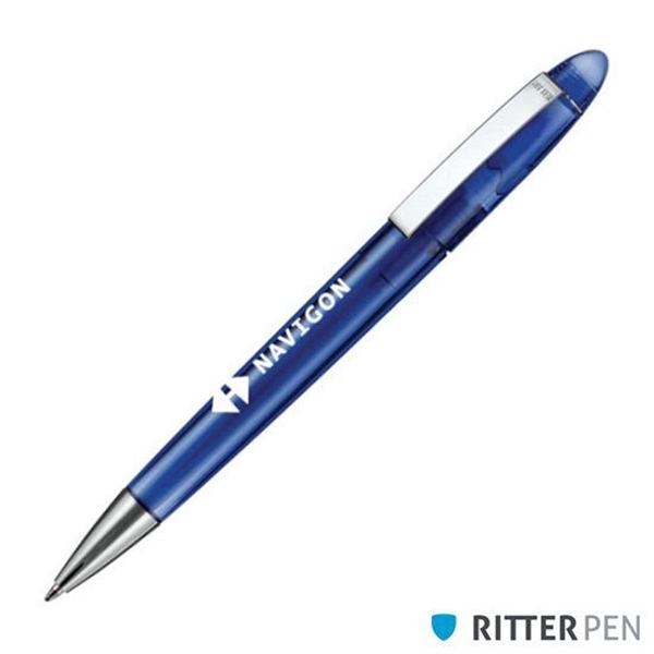 Twist action ballpoint pen with transparent or solid barrel, and polished... from ASI 84592 St Regis Group