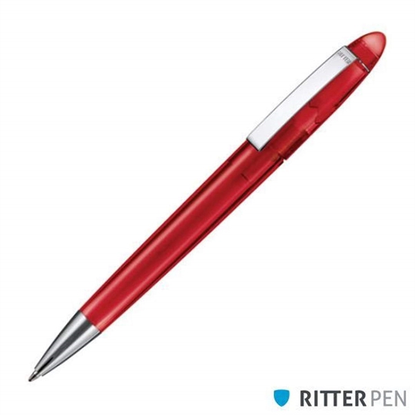 Twist action ballpoint pen with transparent or solid barrel, and polished... from ASI 84592 St Regis Group