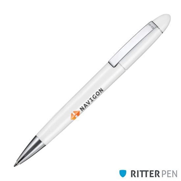 Twist action ballpoint pen with transparent or solid barrel, and polished... from ASI 84592 St Regis Group