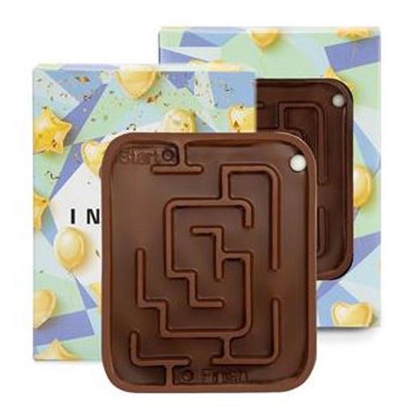 Interactive chocolate maze with candy ball and fold-open packaging.... from ASI 44900 NC Custom (CI/Lanco) / Chocolate Inn