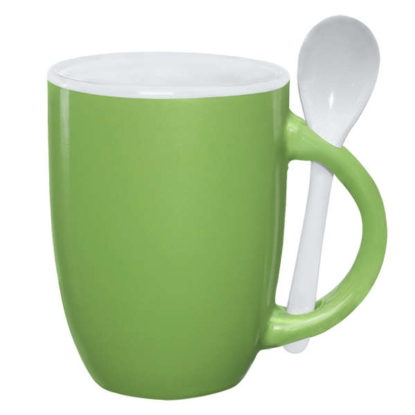 12 oz. mug with removable matching spoon... from ASI 61125 Hit Promotional Products / Hit®