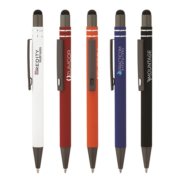 Silvana Soft-Touch Ballpoint Pen / Stylus... from ASI 67866 Logomark/Valumark
