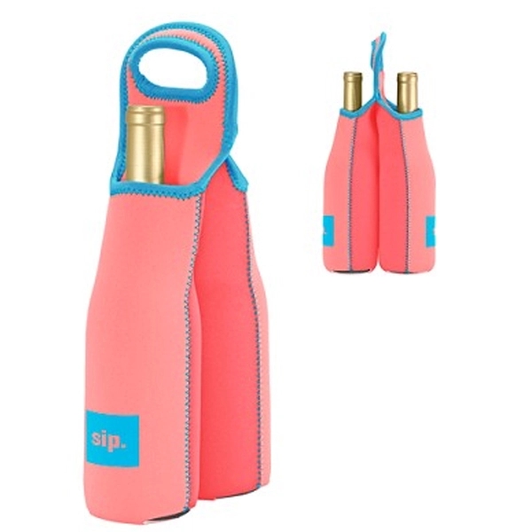 High quality neoprene (wetsuit material) tote fits two - 750ml wine... from ASI 74710 Numo / NUMO