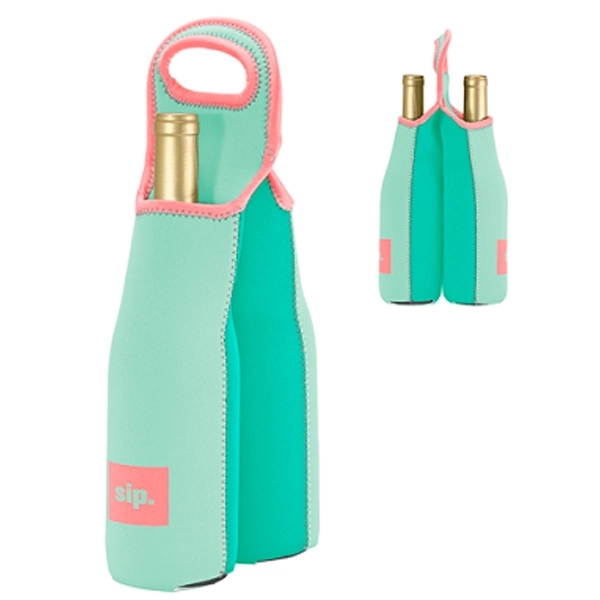 High quality neoprene (wetsuit material) tote fits two - 750ml wine... from ASI 74710 Numo / NUMO