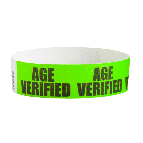 Pre-printed strong band Tyvek wristband, 3/4" x 10".... from ASI 68707 Marathon Mfg & Supply Co.