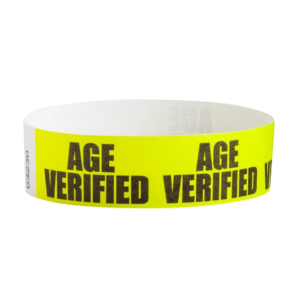 Pre-printed strong band Tyvek wristband, 3/4" x 10".... from ASI 68707 Marathon Mfg & Supply Co.