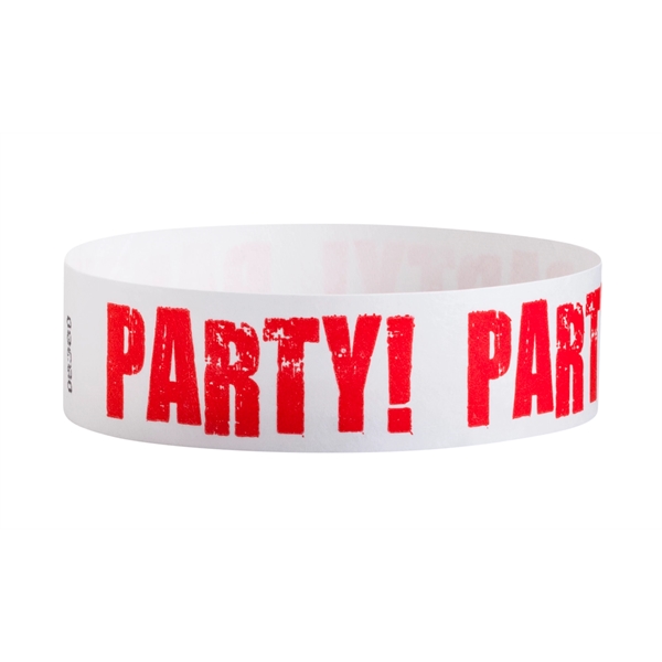Pre-printed strong band Tyvek wristband, 3/4" x 10".... from ASI 68707 Marathon Mfg & Supply Co.