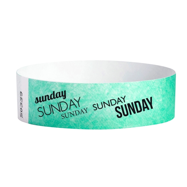 Pre-printed strong band Tyvek wristband, 3/4" x 10".... from ASI 68707 Marathon Mfg & Supply Co.