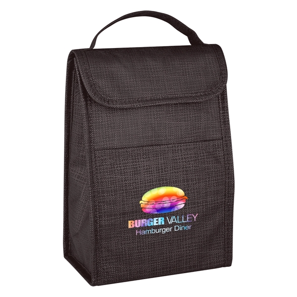 Lunch bag made of 80 gram non-woven, coated water-resistant polypropylene with... from ASI 61125 Hit Promotional Products / Hit®