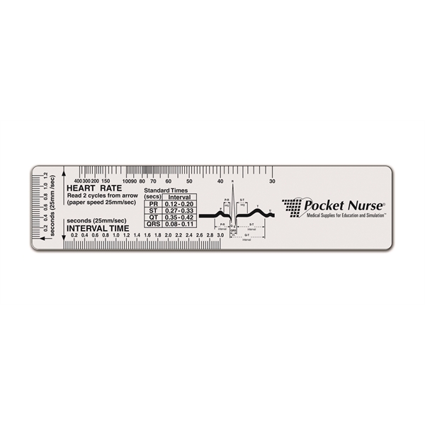 The Clear EKG Ruler features essential stock charts and scales specifically... from ASI 42393 Budgetcard Inc