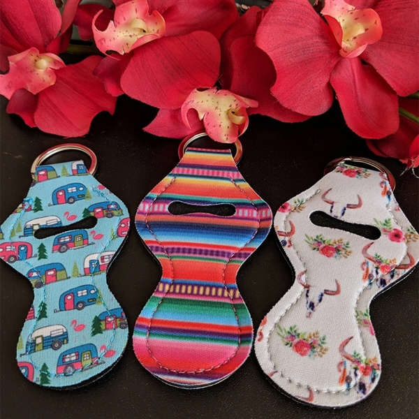 Lip balm holder keychains made of neoprene (wetsuit material).... from ASI 68190 Lungsal / Lungsal