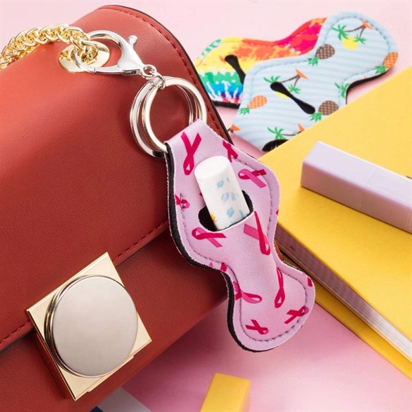 Lip balm holder keychains made of neoprene (wetsuit material).... from ASI 68190 Lungsal / Lungsal