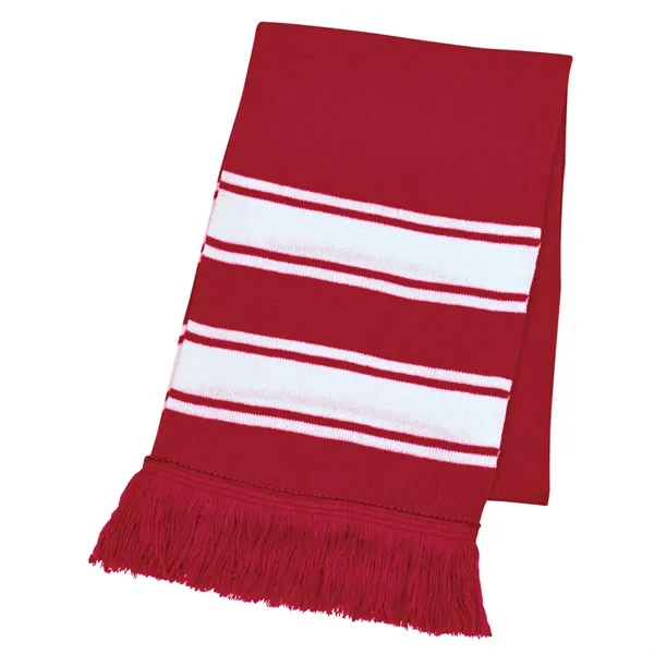 Two Tone Knit Scarf with Fringe.... from ASI 61125 Hit Promotional Products / Hit®