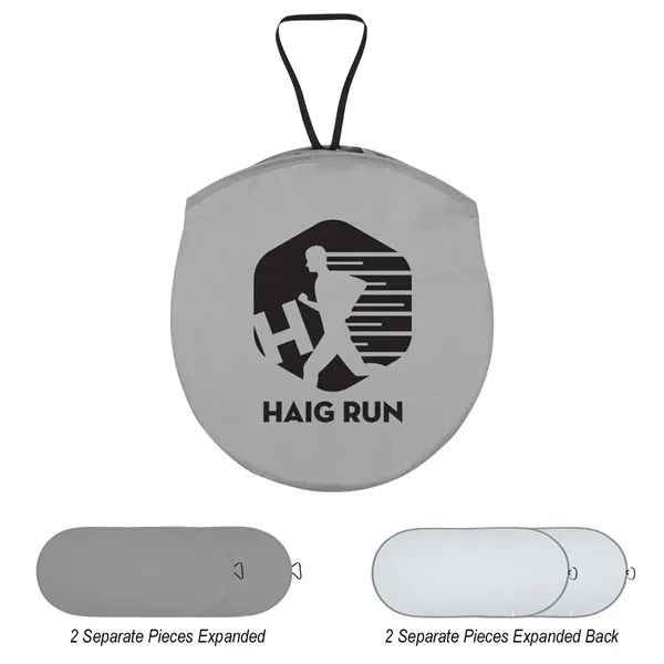 39" x 19 3/4" collapsible sun shade for car windshield with... from ASI 61125 Hit Promotional Products / Hit®