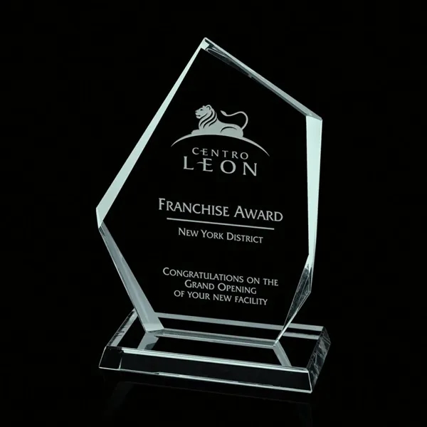 Jade glass award with unique design.... from ASI 84592 St Regis Group / St Regis