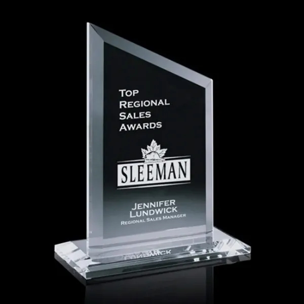 Starfire 0.5-inch thick award with a slant top on a base.... from ASI 84592 St Regis Group / St Regis