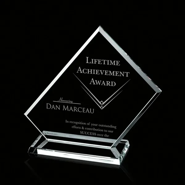 The Dunlop is essentially a beveled, 0.375" Starfire glass rectangle cut... from ASI 84592 St Regis Group / Prestige Glass