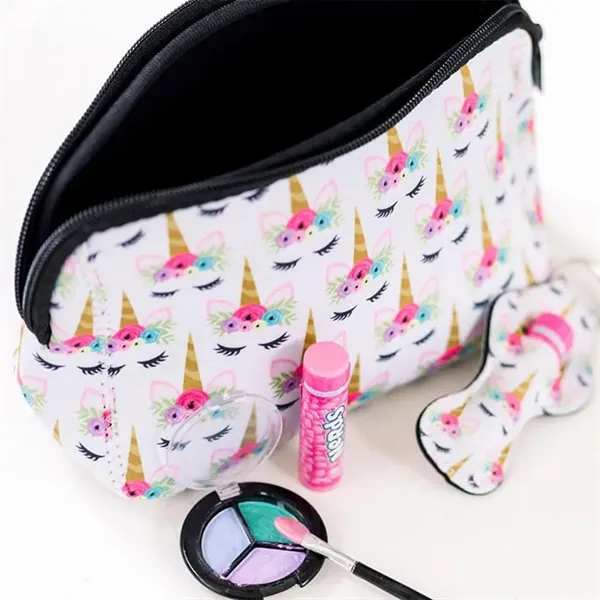 Neoprene make up bags in solid colors or full color sublimation.... from ASI 68190 Lungsal / Lungsal
