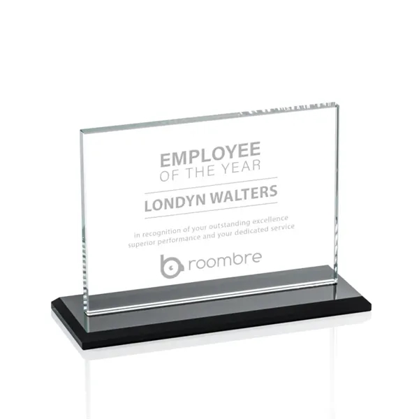 The Algoma in 3/8" starfire glass is a flat-edged rectangle on... from ASI 84592 St Regis Group / Prestige Glass