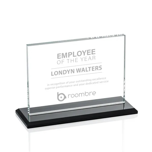 The Algoma in 3/8" starfire glass is a flat-edged rectangle on... from ASI 84592 St Regis Group / Prestige Glass