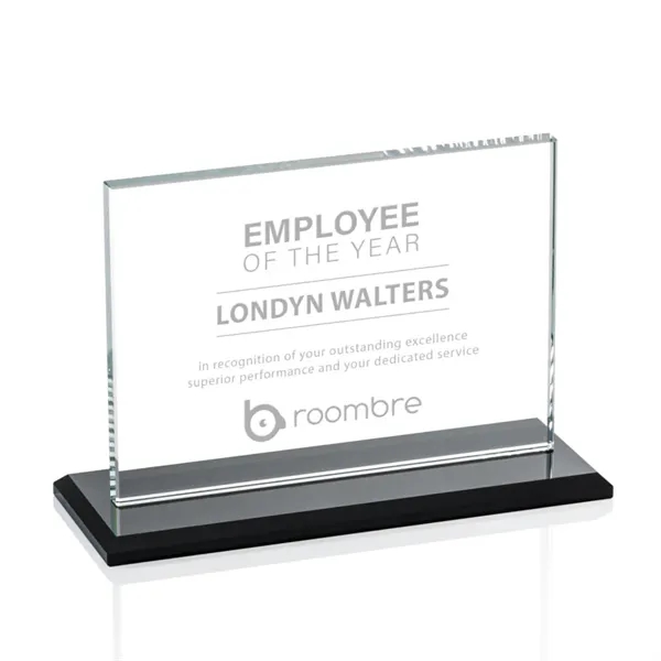 The Algoma in 3/8" starfire glass is a flat-edged rectangle on... from ASI 84592 St Regis Group / Prestige Glass