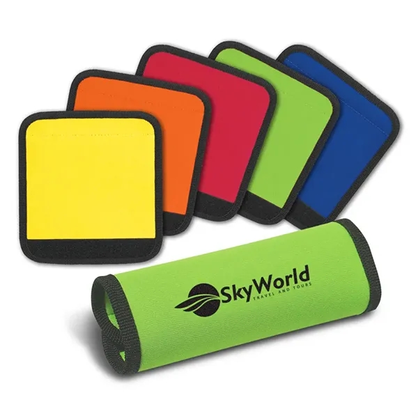 Luggage handle wrap grippers made of neoprene (wetsuit material)... from ASI 68190 Lungsal / Lungsal