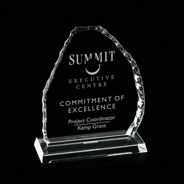 Iceberg Mountain Award- 3/8" Starfire.... from ASI 84592 St Regis Group / Prestige Glass