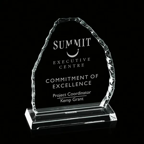 Iceberg Mountain Award- 3/8" Starfire.... from ASI 84592 St Regis Group / Prestige Glass