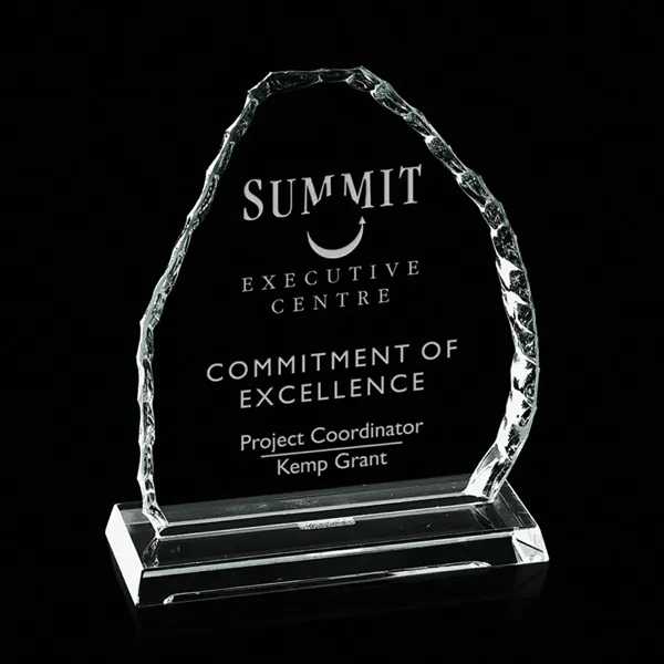 Iceberg Mountain Award- 3/8" Starfire.... from ASI 84592 St Regis Group / Prestige Glass